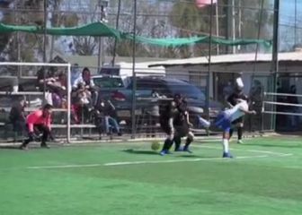 Es chileno y figura: futbolista ciego marca un golazo de taco