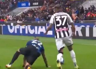 Al suelo para defender y casi gol: Vidal otra vez mostró su lado de guerrero en Italia