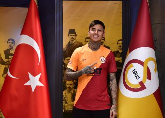 La primera gran foto de Pulgar con la camiseta de Galatasaray