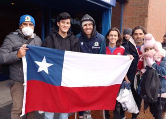 ¡Llegó con muletas! Brereton se reunió con una familia chilena