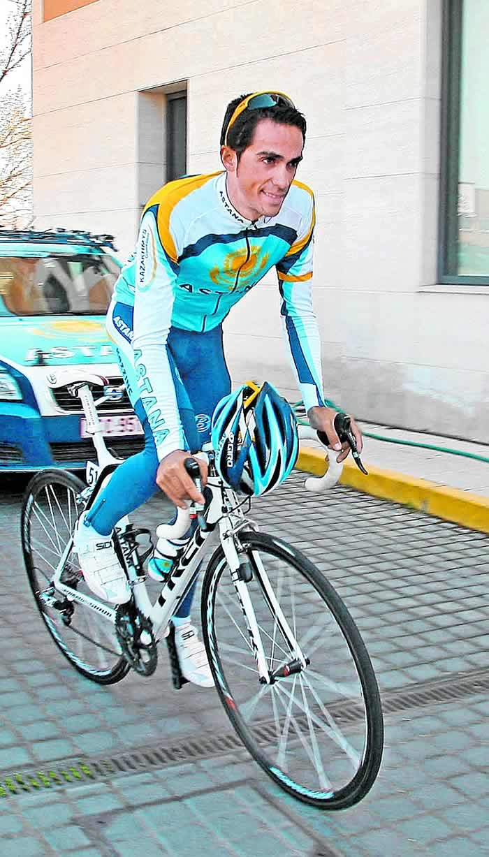 Contador revisó las etapas de los Pirineos: "Me van muy bien"