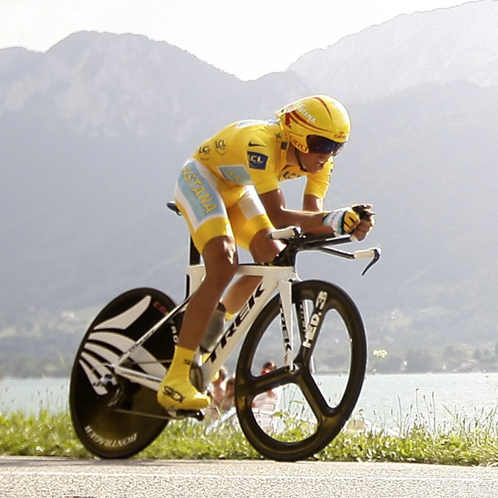 Contador: "No quería perder otra crono en la bajada"