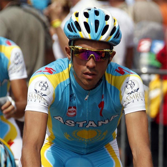 Contador: "Se me quedó atascado el freno, pero estoy contento"