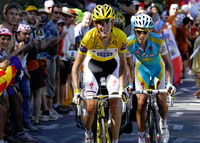 Contador: "Esta posición me favorece de cara a la última crono"