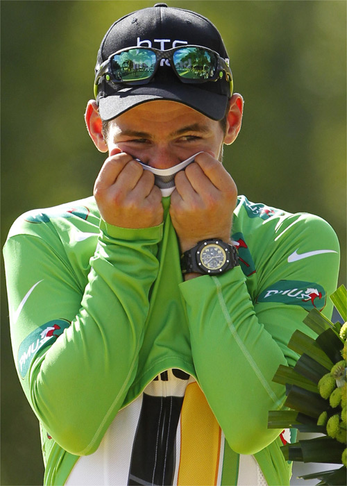 Mark Cavendish, "feliz" tras  ganar el maillot verde