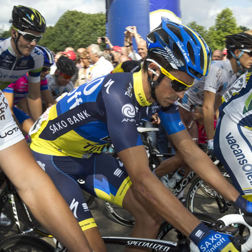 El Saxo Bank de Contador, noveno en la crono por equipos