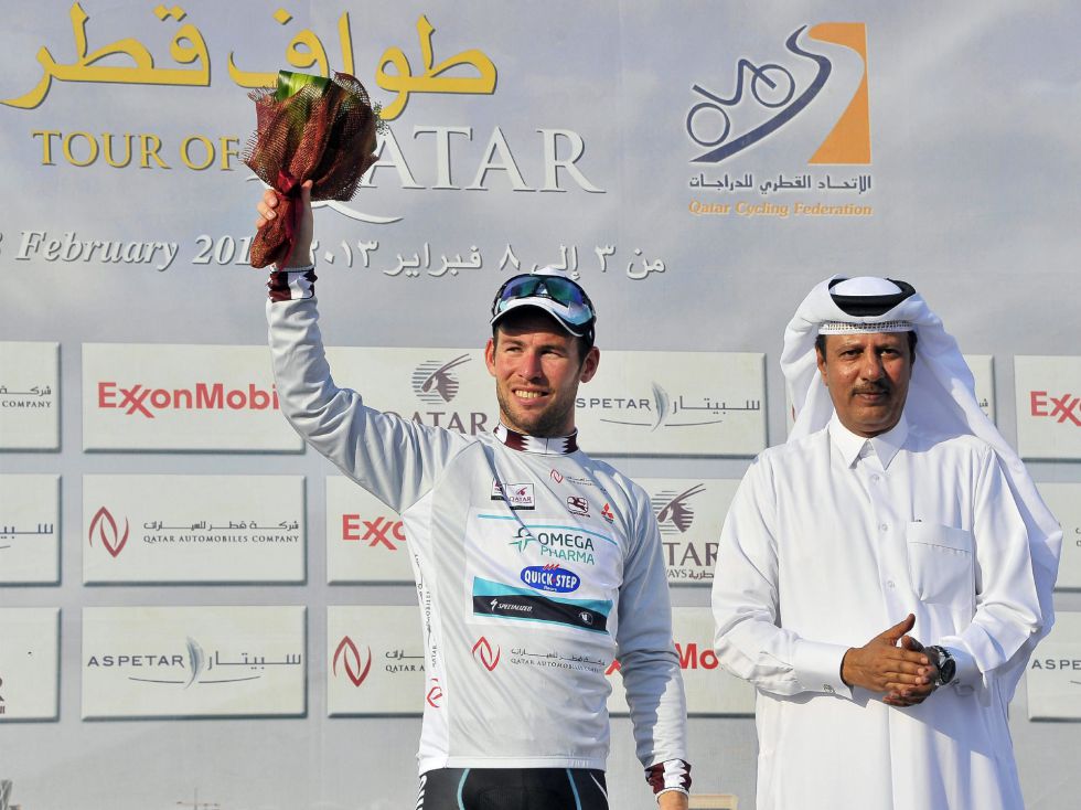 Cavendish gana su tercera etapa consecutiva en el Tour de Catar