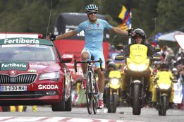 El Astana arrasa: Landa gana la etapa reina y Fabio Aru es líder