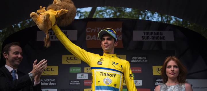 Contador: "Se me rompió la rueda, pero actuamos rápido"
