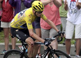 Froome sobrevive a una caída en la 19a etapa del Tour