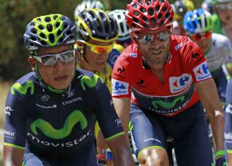 Valverde y Quintana lideran al Movistar en la Vuelta a España