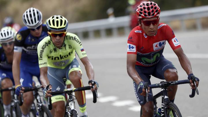 Contador la lía de salida y Nairo Quintana aleja a Froome