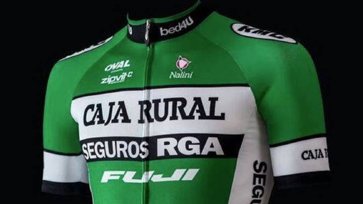 El equipo Caja Rural - Seguros RGA vestirá un maillot de color verde vivo de la marca Nalini para la temporada 2017.