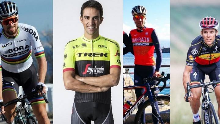 Los ciclistas muestran su nueva piel: Contador, Sagan, Nibali...
