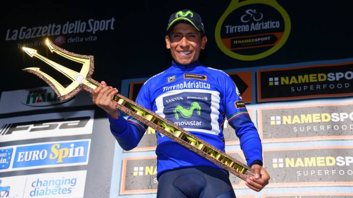 Nairo Quintana se defiende en la crono y gana su 2ª Tirreno