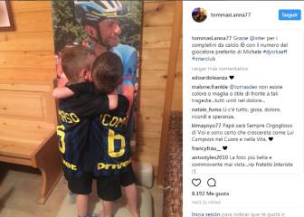 El bonito detalle del Inter con los hijos de Michele Scarponi
