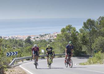 Ermita de Santa Lucía: rampas del 20% con el mar de fondo