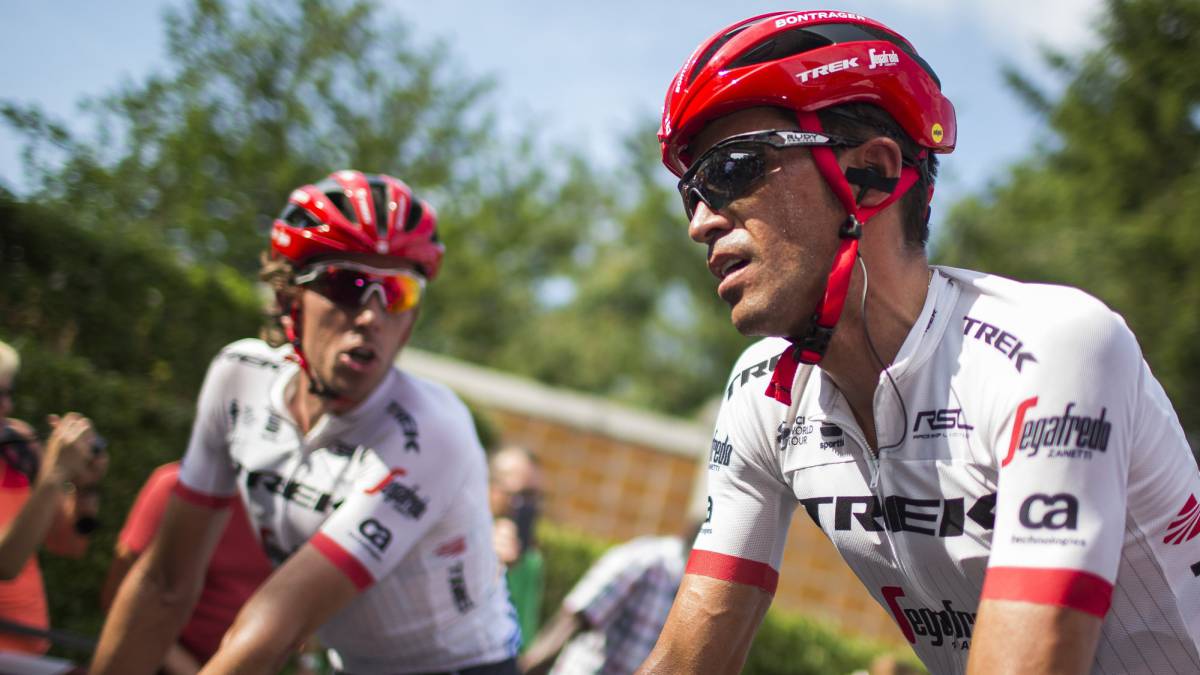 Alberto Contador antes de la sexta etapa del Tour de Francia.