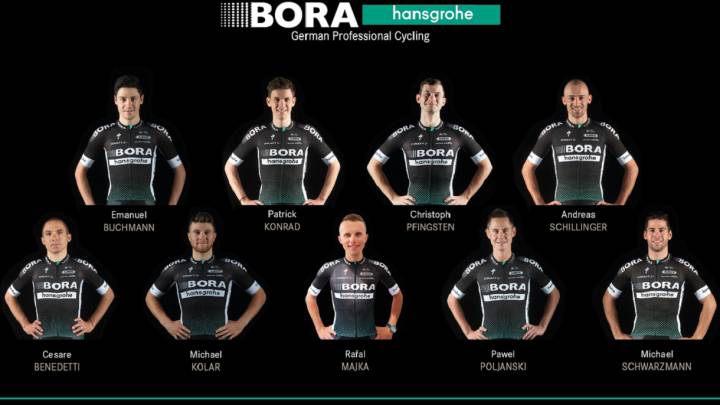 Rafal Majka liderará la lista de 9 ciclistas del Bora-Hansgrohe para la Vuelta a España.