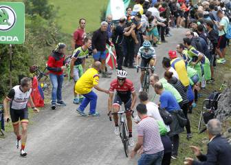 Denifl se lleva en solitario la etapa con final en Los Machucos