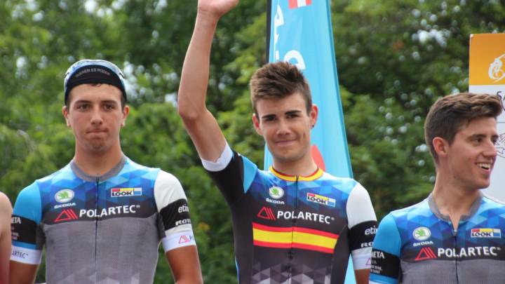 Imagen de los ciclistas del equipo Polartec-Kometa, el nuevo proyecto de Alberto Contador.