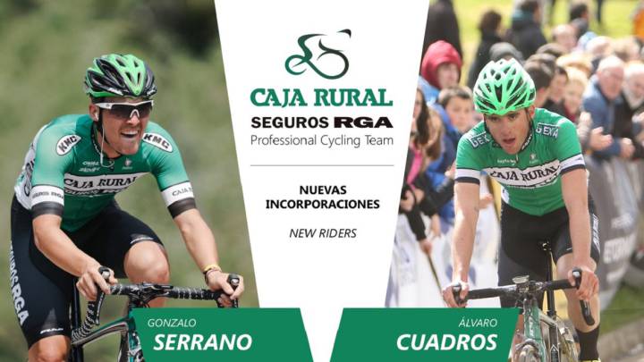 Gonzalo Serrano y Álvaro Cuadros correrán en el primer equipo del Caja Rural durante la temporada 2018.