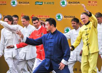 Contador y Froome se cambian al tai chi en Shanghái