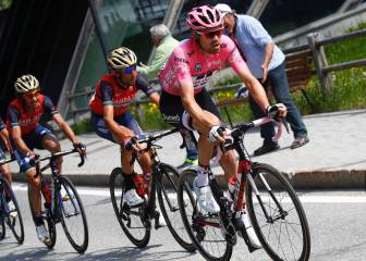 Dumoulin, Nibali y Contador, en la presentación del Giro