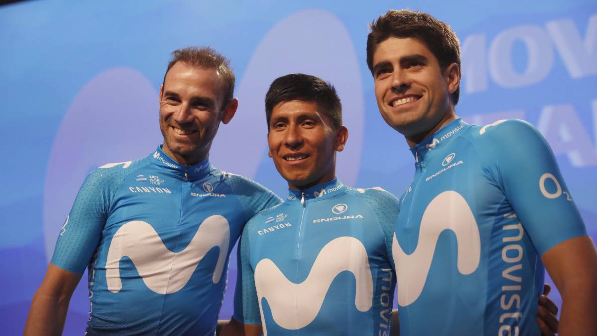 Ciclismo: Movistar presenta a Nairo, Landa y Valverde para Tour - AS.com