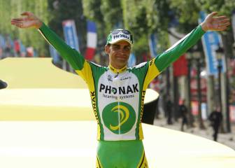 Pereiro, a Armstrong durante un Tour: 