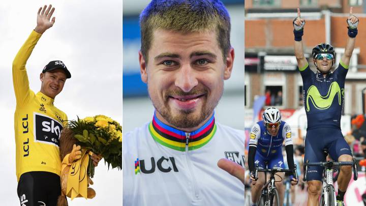 Chris Froome, Peter Sagan y Alejandro Valverde se perfilan como algunos de los rivales a batir en 2018 en el ciclismo.