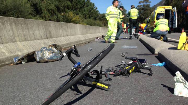 Seis ciclistas heridos en Molina de Segura en un accidente con varios turismos implicados