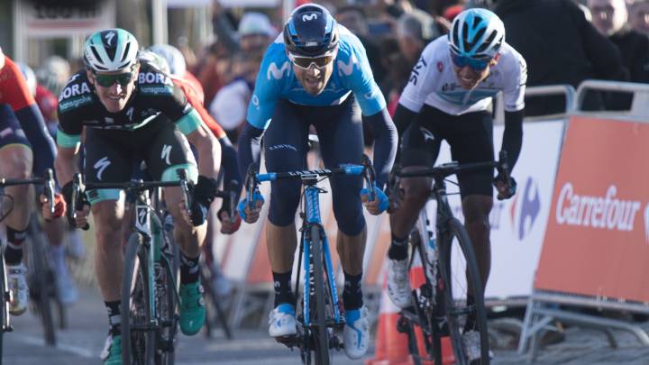 Alejandro Valverde se impone en el sprint de la segunda etapa de la Volta a Ctaalunya 2018 con llegada en Valls.