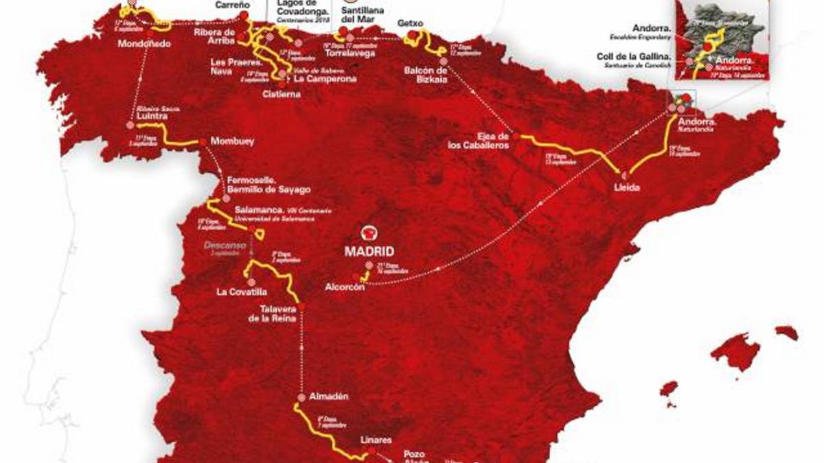 Vuelta a España 2018: etapas, perfiles y recorrido - AS.com