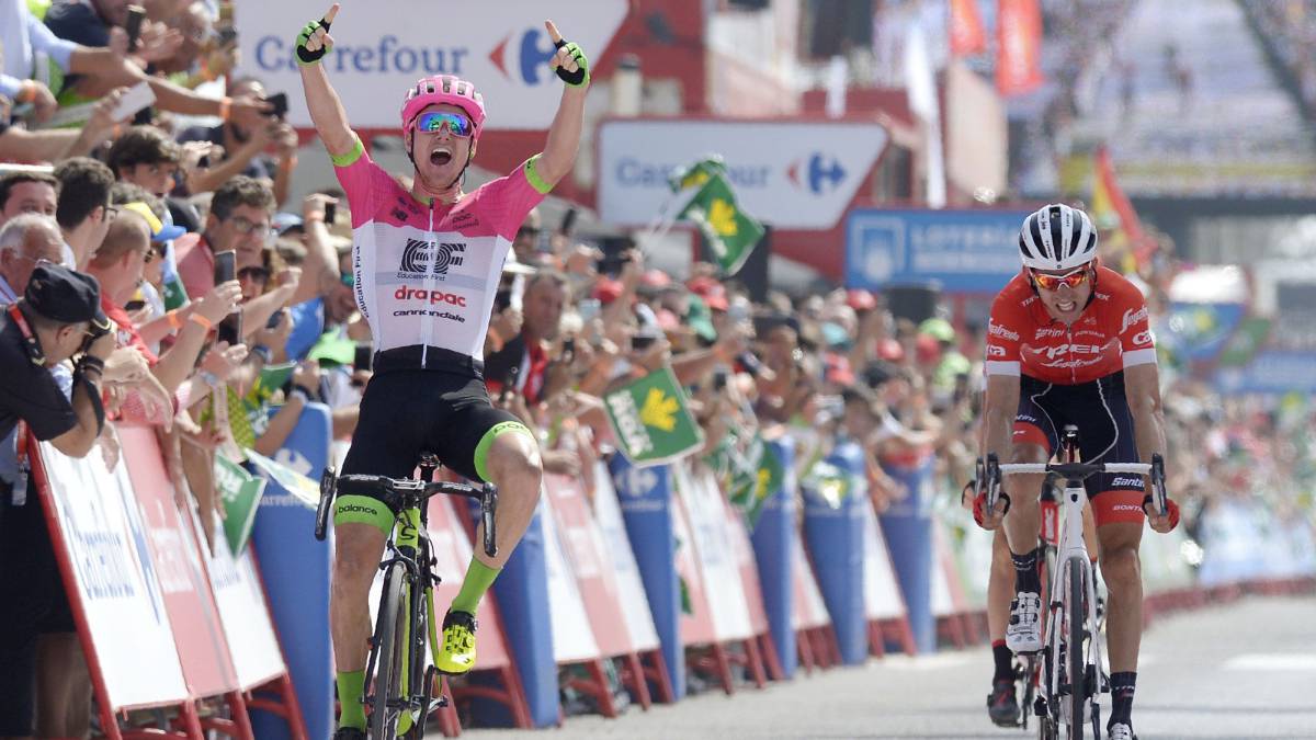 Vuelta a 2018 | Kwiatkowski regala el rojo a Molard y Clarke gana etapa - AS.com