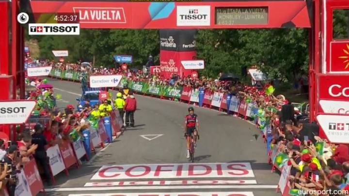 Resumen y resultado de la etapa 11 de la Vuelta: De Marchi vence y Pinot se queda sin premio
