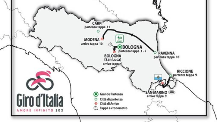 El Giro de 2019 partirá desde Bolonia con una contrarreloj