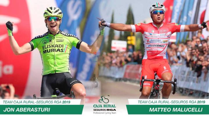 Jon Aberasturi y Matteo Malucelli correrán la próxima temporada en el Caja Rural - Seguros RGA.