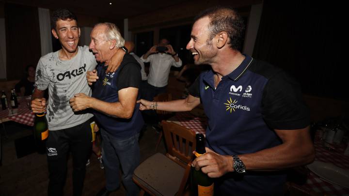Mínguez y Valverde celebran el Mundial. 