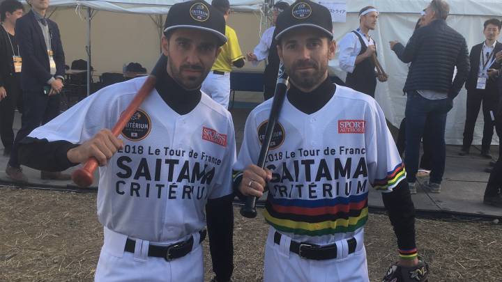 Contador y Valverde, "juntos en el mismo equipo"... de béisbol
