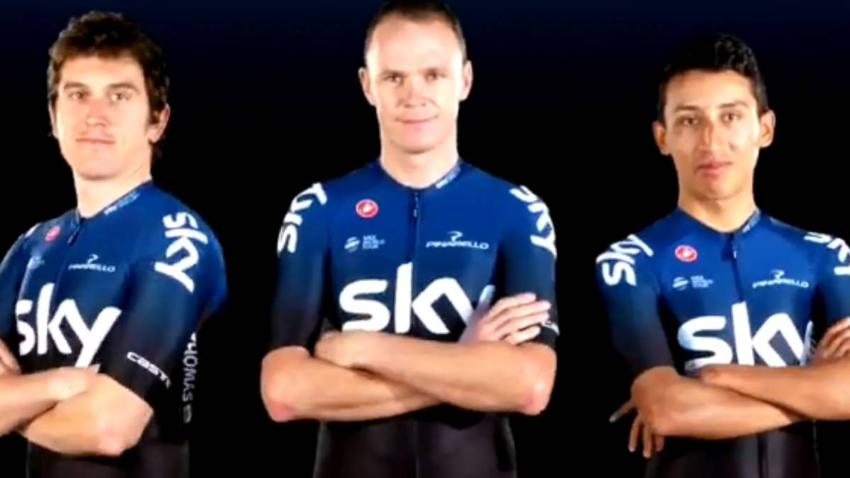 Manuscrito No quiero grado Ciclismo: El Sky luce su maillot de 2019 con Froome, Thomas y Bernal -  AS.com