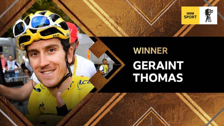 El ciclista galés del Sky Geraint Thomas, ganador del premio al deportista del año de la BBC 2018.