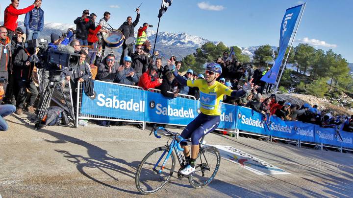 Alejandro Valverde gana la cuarta etapa de la Volta Ciclista a la Comunitat Valenciana en Cocentaina.