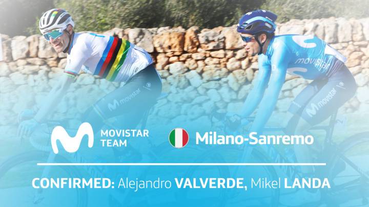 Valverde y Landa estarán este sábado en la Milán-San Remo