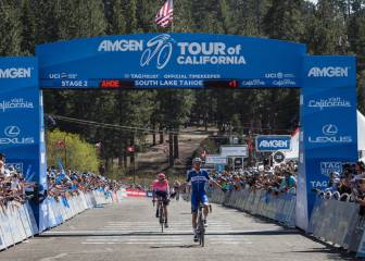 Kasper Asgreen sorprende a los favoritos en el Tour de California