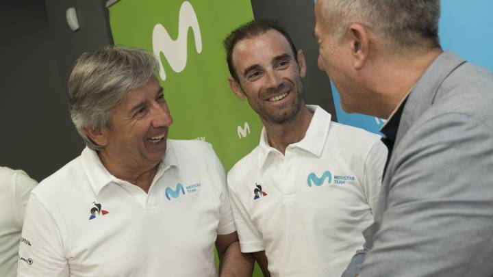 Valverde renueva dos años con Movistar y se retirará con 41