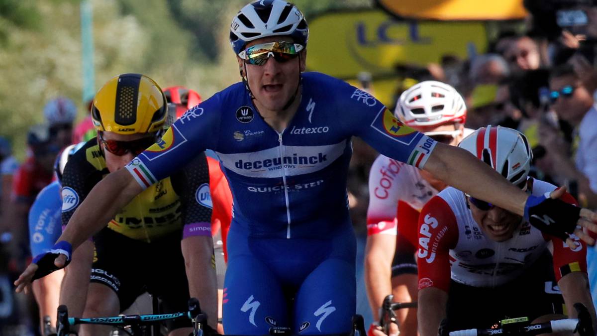 Viviani gana en Nancy lanzado por el amarillo Alaphilippe