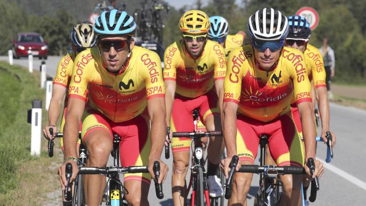 Selección española de ciclismo en ruta.