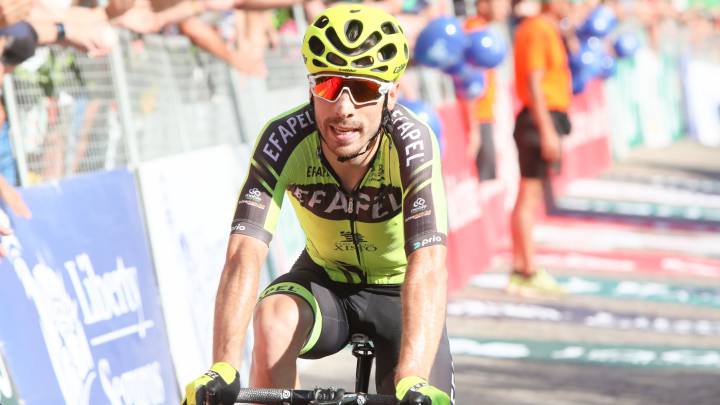 Joni Brandao, durante una etapa de la Vuelta a Portugal.
