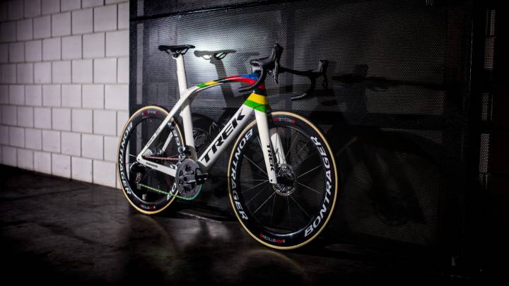 Así es la flamante bici arcoíris de Pedersen: Trek Madone SLR